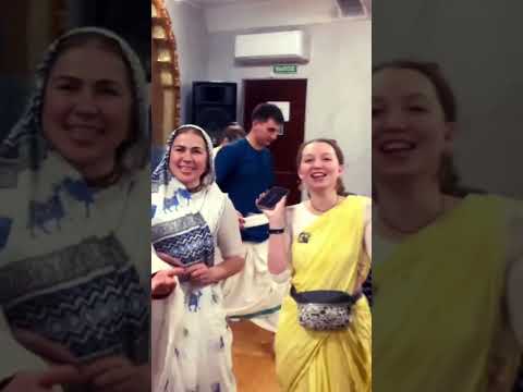 Vrindavan jaaungi dance in Iskcon temple Russia♥️🇮🇳🇷🇺 #iskcon #vrindavan #harekrishna #dance