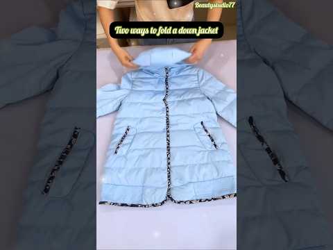 Best Way to Fold & Store Jackets! #shorts #lifehacks #foldingtips #fashionstyle