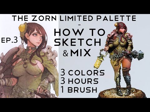 The ZORN limited palette - Painting Kingdom Death!