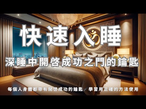 快速入睡 I 深睡中獲得成功的秘訣 I 成功對每個人都是公平的，每個人都帶有開啓成功的鑰匙，只是用鑰匙的方法是否正確而已 I 學習如何從潛意識中改變信念和習慣是今晚的課題