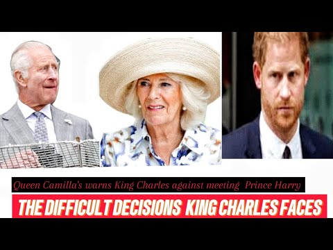 Queen Camilla 'warns King Charles against meeting Prince Harry' as duke to arrive in the UK .