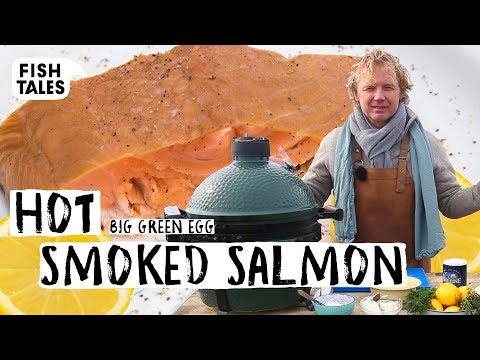 How To Hot Smoke SALMON on a Big Green Egg BBQ | Bart van Olphen