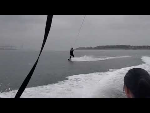 Wakeboarding in Singapore - all beginners trial and all can stand!