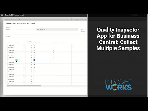 Quality Inspector App for Business Central: Collect Multiple Samples