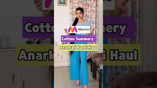 Myntra cotton anarkali kurtis 🌻 #shortsvideo #shorts #shortsfeed