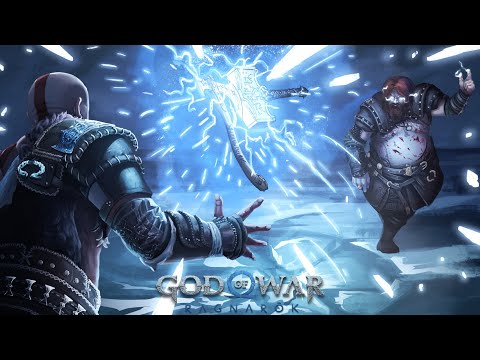 HACHA LEVIATAN VS MARTILLO Mjölnir #godofwar #godofwarragnarok #santamonicastudios #KRATOS #thor