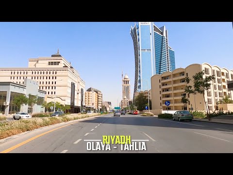 Riyadh City Drive - 4K | Olaya St | Tahlia St