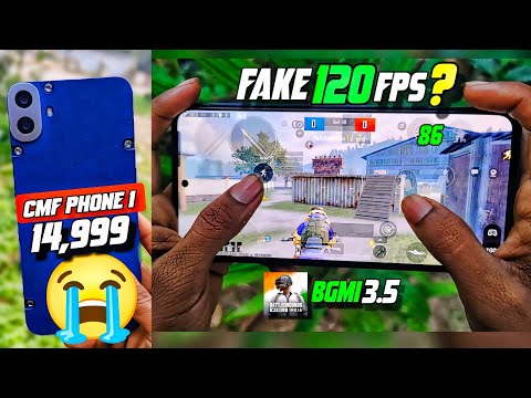 ⚡Don't buy CMF phone 1 | 15k phone gets fake 120 fps BGMI 😭