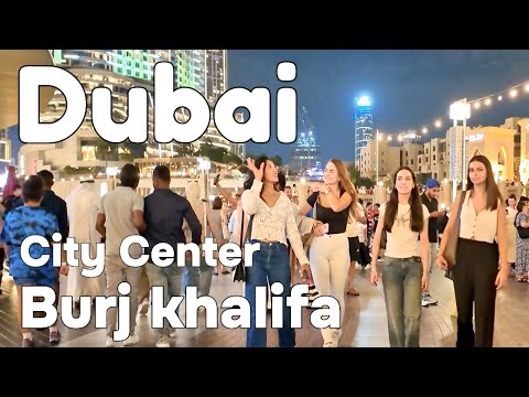 Dubai 🇦🇪 Amazing Burj Khalifa, City Center, Dubai Mall [4K] Walking Tour