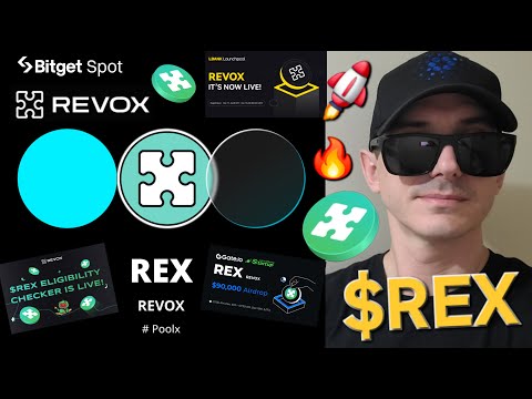 $REX - REVOX TOKEN CRYPTO COIN HOW TO BUY REX sREX BNB BSC LBANK BITGET GATE BLOCKCHAIN PANCAKESWAP