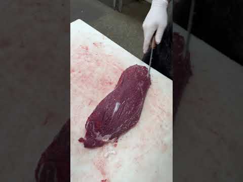 Cutting Beef Flat Iron Steaks! Have you ever had one? #shorts #viralvideo #trending