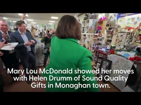 Simon Harris and Mary Lou McDonald go jiving (separately) in Monaghan