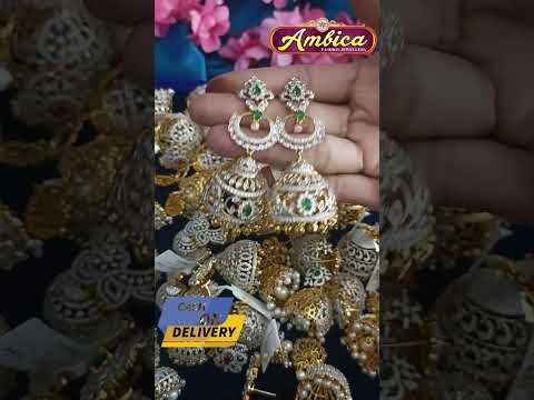 🛍️watsapp now☎️6301661174 #jhumkas #codavailable #1gramgold #ambicafashionjewellery