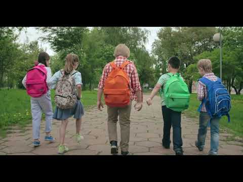 Kids Walk to School | Copyright Free Video Footage