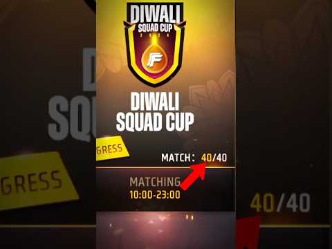 Diwali squad cup event win 50000 diamond 💎 in free fire 🔥