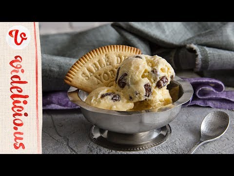 レーズンたっぷり！ラム酒が香る手作りラムレーズンアイス|How to make Rum Raisin Ice Cream