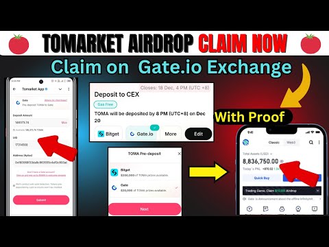 Tomarket Airdrop claim on bitget exchange | Tomarket deposit to cex | Tomarket new update today