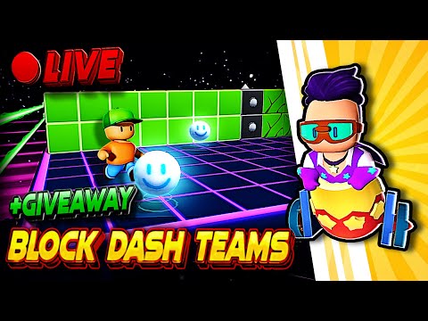 🔴 Block Dash Teams LIVE🔥| EU Server🌍 | Stumble Guys🥊| #stumbleguys #blockdash