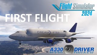 Flight Simulator 2024 - Boeing Dreamlifter FIRST FLIGHT | Real Airline Pilot