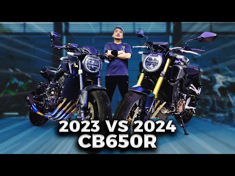 2024 CB650R E-Clutch VS 2023 CB650R Comparison Side By Side