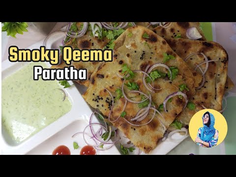 Smoky Qeema Paratha Recipe || قیمہ پراٹھا #paratha #smokyqeemaparatha #recipes #karachistreetfood