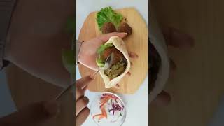 falafel sandwich 🥪 😋 and creamy cheese sauce sandwich