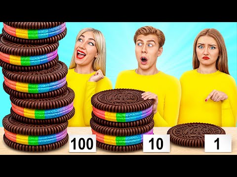 100 Layers of Food Challenge | Funny Food Recipes by Multi DO Joy