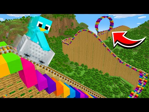 How To Build The Tallest Working Rollercoaster in Minecraft