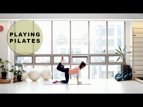 [Playing Pilates]스몰볼 힙과 다리운동 12 min★Small Ball Hip & Leg WorkOut