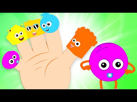 Shapes Finger Family Song + More Kindergarten Rhymes for Children