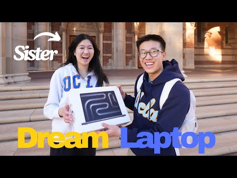 I Flew to UCLA to Surprise My Sister with Her Dream Laptop - Apple M3 MacBook Pro