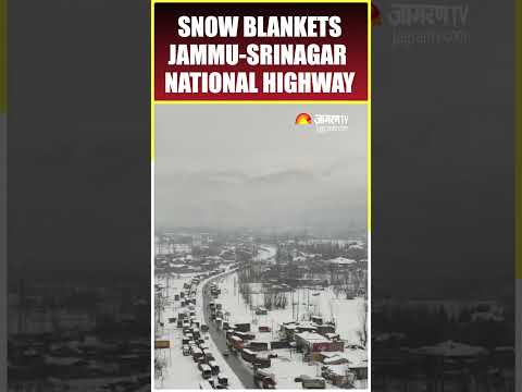 Jammu-Srinagar National Highway Draped In Snow | Watch | #shorts