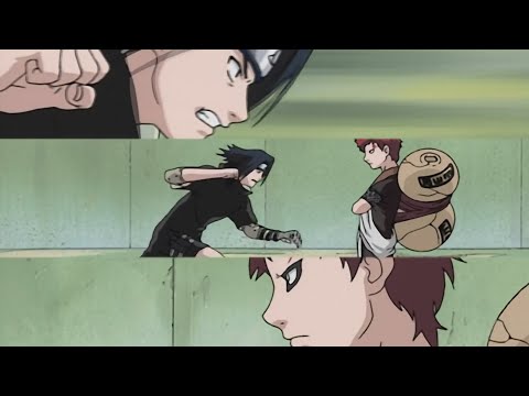 SASUKE UCHIHA VS GAARA OF THE SAND - ULTMATE TECHNIQUE VS ULTIMATE DEFENCE