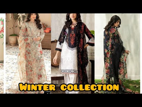 Unveiling Baroque Winter Collection 2024 | Digital Printed Karandi 3PC with Shawls ||@Aaimafashion