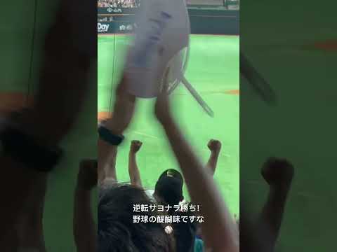 シーズンも大詰め！地元みずほPayPayドームでの、劇的な勝利の瞬間！！9月21日、ホークスvsイーグルス戦の9回裏。柳町選手のサヨナラヒットの瞬間⚾️#sbhawks #福岡ソフトバンクホークス