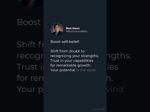 How to boost your self belief?  #focusimprovement  #motivation