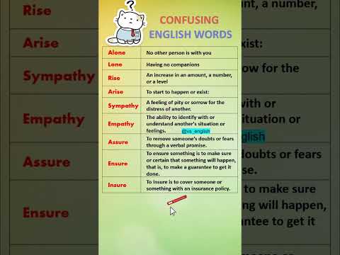 Confusing English Words | Fix Common Vocabulary mistakes #confusingwordsinenglish #shorts VS ENGLISH