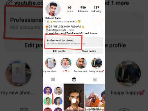 instagram ka professional dashboard kaise check kare #techratneshbabu #shortsfeed #shorts #virel