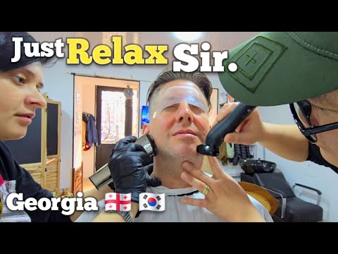 💈This HAIRCUT VIDEO WILL RELAX YOU 😴& Make you FEEL GOOD (Love Story Barbershop) Kutaisi, Georgia 🇬🇪