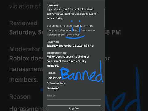 BRO I DID NOTHING ROBLOX!!! 😔 😟 🙁 😥 😞 #bannedroblox #bannedaccount