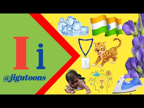 Letter I words for kids /letter I words/ Words start with letter I/I words/I for words @JiguToons