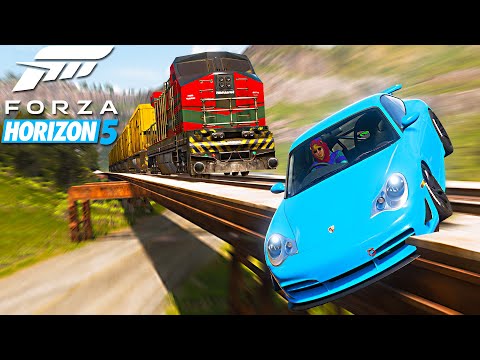 Porsche will get slapped by the Train in Forza Horizon 5