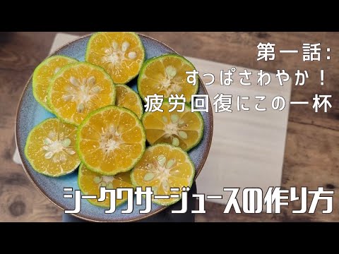 【第一話】イメージが変わる！？ 〜 甘くて酸っぱすぎないシークワーサージュースの作り方 〜