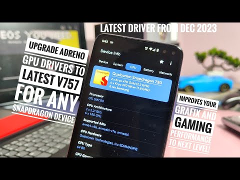 update adreno gpu drivers v757 for any snapdragon device | feat. poco x2 works above adreno 618