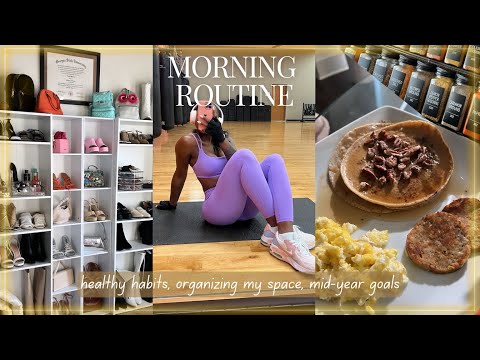 5 AM SUMMER MORNING ROUTINE ☀️ mid year reset, organizing my life, productive vlog