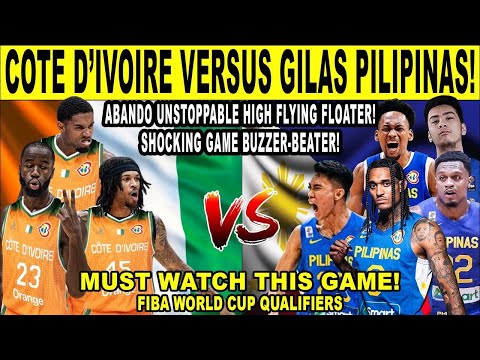 -GILAS PILIPINAS vs COTE D 'IVOIRE - New Year Game! Kai Sotto Brownlee at Abando Clutch Shots! 2k