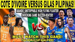 GILAS PILIPINAS vs COTE D 'IVOIRE - New Year Game! Kai Sotto Brownlee at Abando Clutch Shots! 2k