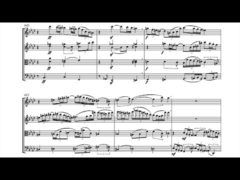 Glenn Gould - String Quartet, Op. 1 (1953-1955) [Score-Video]