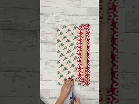 How to gift wrap a rolling pin! #wrappinghacks #giftwrapping