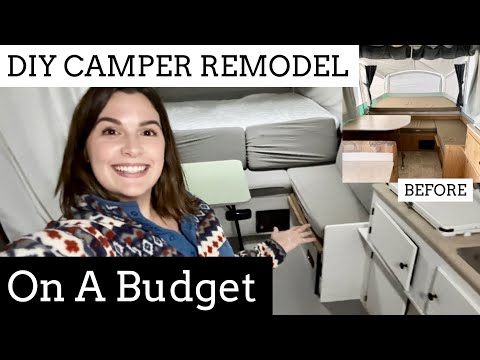 POP UP CAMPER REMODEL ON A BUDGET | DIY REMODELING MY CAMPER  AND SAVING MONEY| THE SIMPLIFIED SAVER